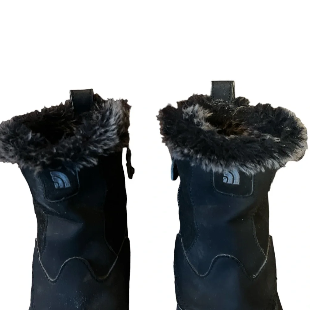 THE NORTH FACE GIRLS GREENLAND BLACK SIDE ZIP WATERPROOF BOOT PRE LOVED (4)